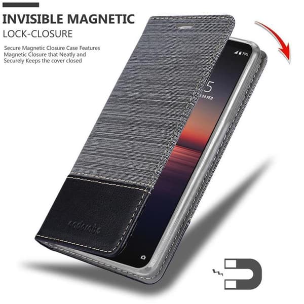 Sony Xperia 1 II Skal Plånboksfodral med magnetisk stängning, ståfunktion och kortficka