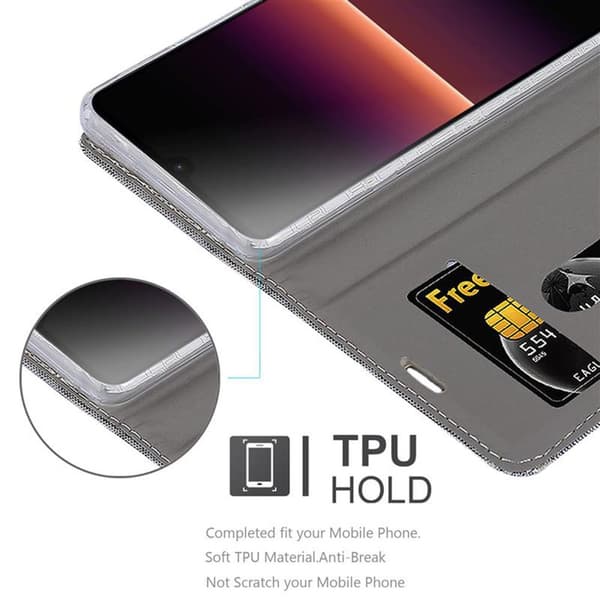 Sony Xperia L4 Skal Plånboksfodral med magnetisk stängning, ståfunktion och kortficka