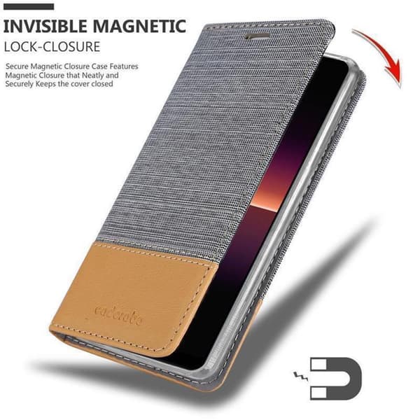 Sony Xperia L4 Skal Plånboksfodral med magnetisk stängning, ståfunktion och kortficka