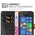 Pikkukuva 3 / 8: Nokia Lumia 520 / 521 Suojakotelo Suojakuori Lompakkokotelo Matkapuhelinkotelo jossa magneettisuljenta, jalusta-toiminto ja korttitasku