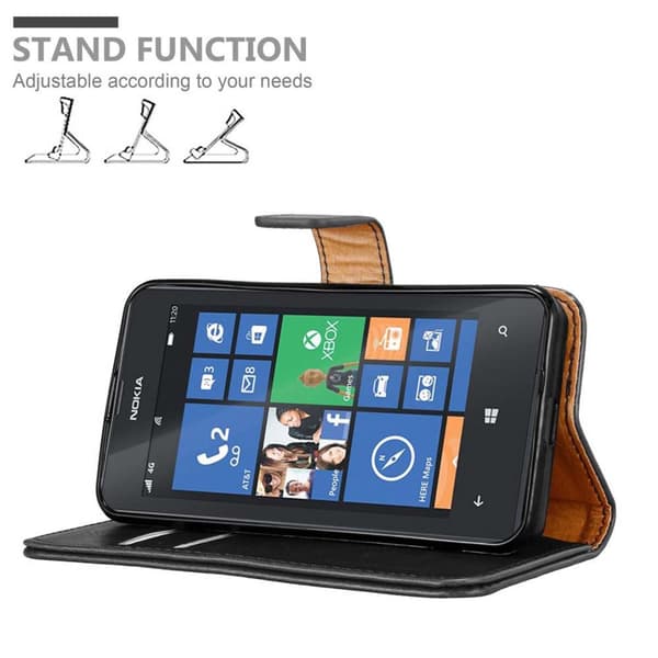 Nokia Lumia 520 / 521 Plånboksfodral Skal Mobilskyddmed magnetisk stängning, ståfunktion och kortficka