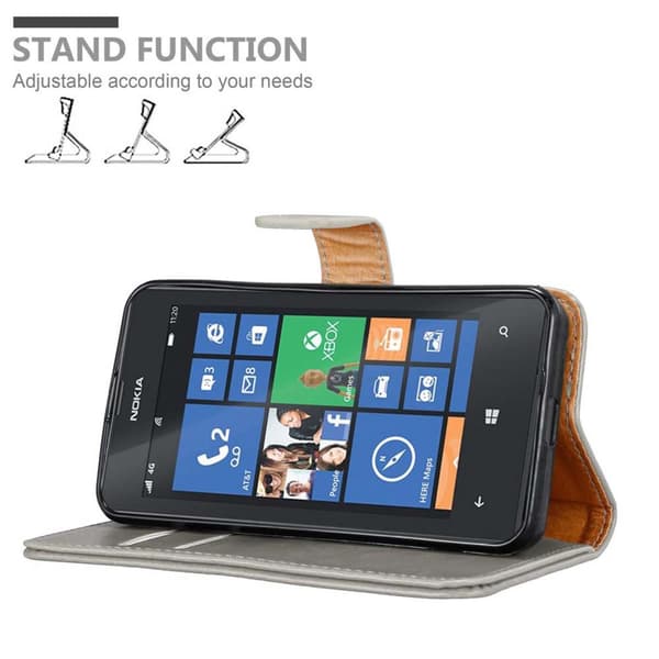 Nokia Lumia 520 / 521 Plånboksfodral Skal Mobilskyddmed magnetisk stängning, ståfunktion och kortficka