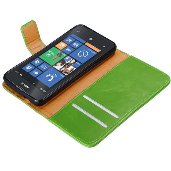 Nokia Lumia 520 / 521 Plånboksfodral Skal Mobilskyddmed magnetisk stängning, ståfunktion och kortficka