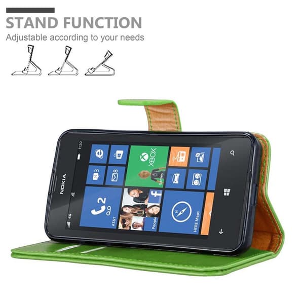 Nokia Lumia 520 / 521 Plånboksfodral Skal Mobilskyddmed magnetisk stängning, ståfunktion och kortficka