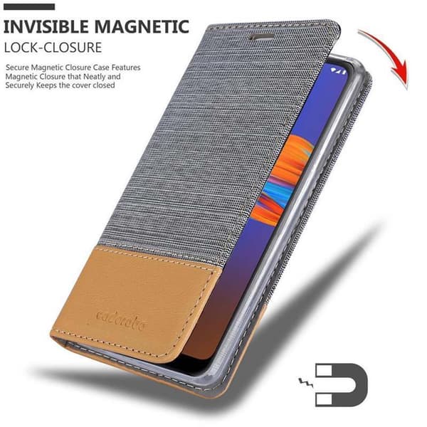 Motorola MOTO E6 PLUS Suojakotelo Suojakuori Lompakkokotelo Matkapuhelinkotelo jossa magneettisuljenta, jalusta-toiminto ja korttitasku