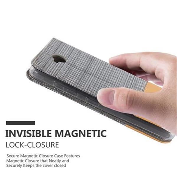 Deksel til Nokia Lumia 650 Lommebokdeksel med magnetisk lukking, stativfunksjon og kortlomme