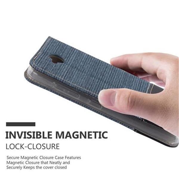 Deksel til Nokia Lumia 650 Lommebokdeksel med magnetisk lukking, stativfunksjon og kortlomme