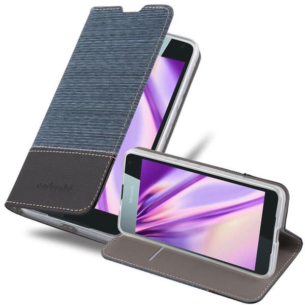 Deksel til Nokia Lumia 650 Lommebokdeksel med magnetisk lukking, stativfunksjon og kortlomme