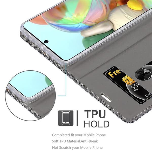 Samsung Galaxy A71 5G Suojakotelo Suojakuori Lompakkokotelo Matkapuhelinkotelo jossa magneettisuljenta, jalusta-toiminto ja korttitasku