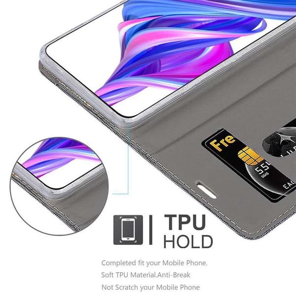 Deksel til Honor 9X PRO Lommebokdeksel med magnetisk lukking, stativfunksjon og kortlomme