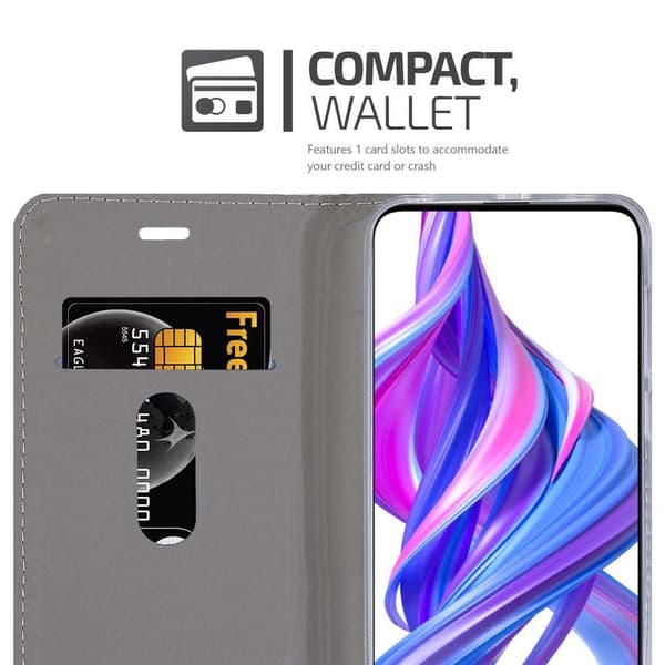 Honor 9X PRO Suojakotelo Suojakuori Lompakkokotelo Matkapuhelinkotelo jossa magneettisuljenta, jalusta-toiminto ja korttitasku