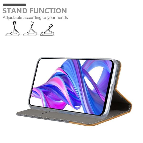 Deksel til Honor 9X PRO Lommebokdeksel med magnetisk lukking, stativfunksjon og kortlomme
