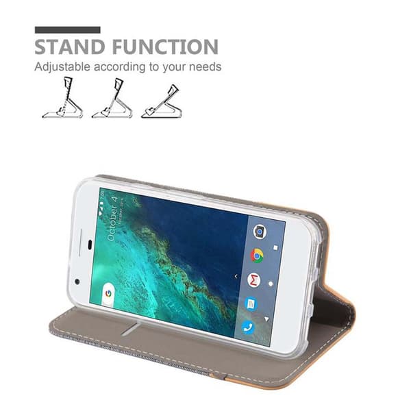 Google PIXEL Skal Plånboksfodral med magnetisk stängning, ståfunktion och kortficka