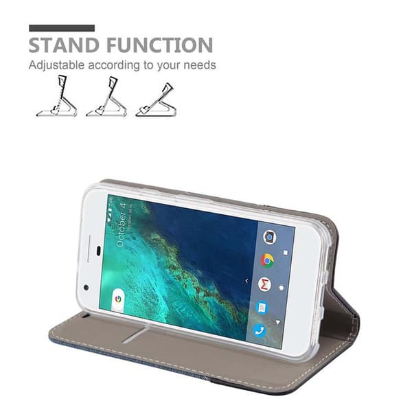 Google PIXEL Skal Plånboksfodral med magnetisk stängning, ståfunktion och kortficka