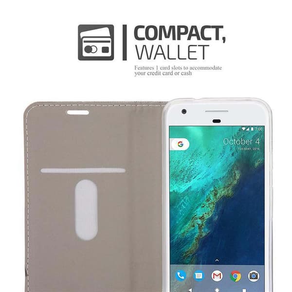 Google PIXEL Skal Plånboksfodral med magnetisk stängning, ståfunktion och kortficka