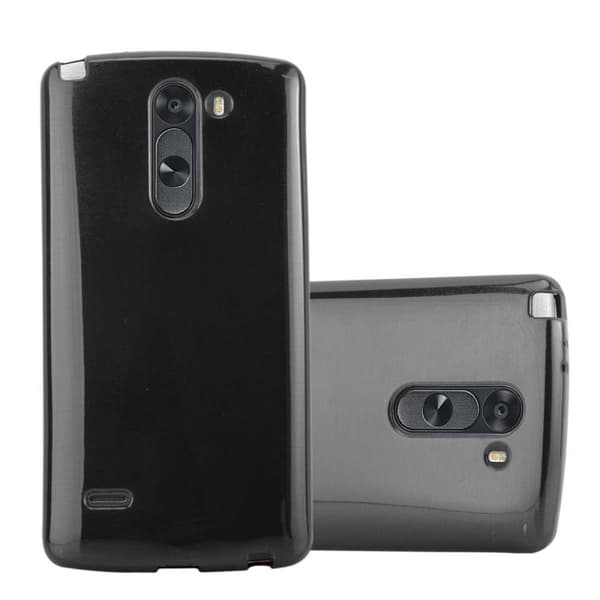 LG G3 STYLUS Suojakuori Suojakotelo joustavasta TPU-silikonista harjatulla muotoilulla MUSTA