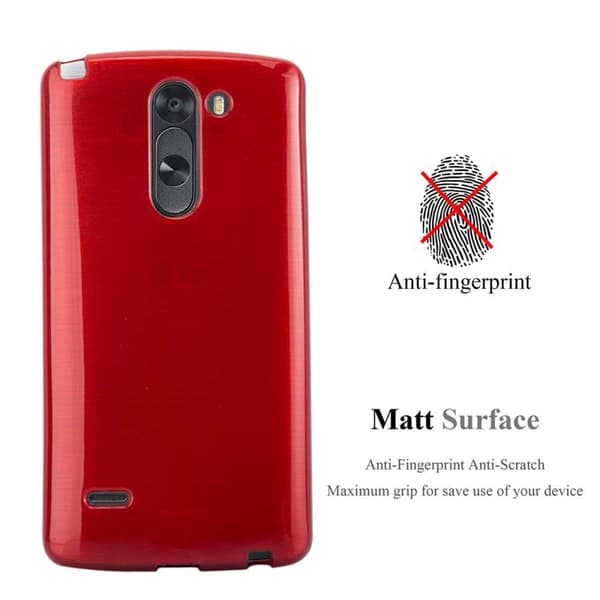 LG G3 STYLUS Suojakuori Suojakotelo joustavasta TPU-silikonista harjatulla muotoilulla