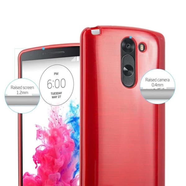 LG G3 STYLUS Suojakuori Suojakotelo joustavasta TPU-silikonista harjatulla muotoilulla