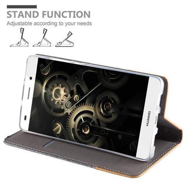 Huawei P8 LITE 2015 Suojakotelo Suojakuori Lompakkokotelo Matkapuhelinkotelo jossa magneettisuljenta, jalusta-toiminto ja korttitasku