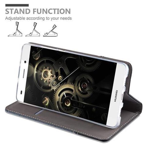 Huawei P8 LITE 2015 Suojakotelo Suojakuori Lompakkokotelo Matkapuhelinkotelo jossa magneettisuljenta, jalusta-toiminto ja korttitasku
