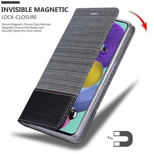 Deksel til Samsung Galaxy A51 4G / M40s Lommebokdeksel med magnetisk lukking, stativfunksjon og kortlomme