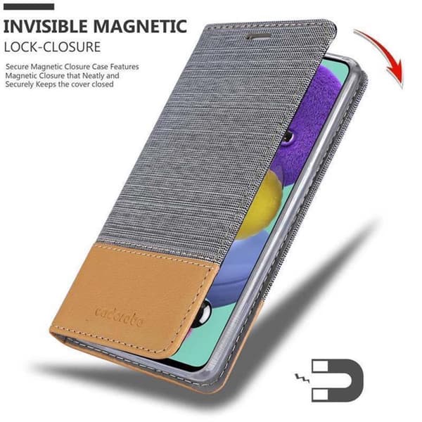Deksel til Samsung Galaxy A51 4G / M40s Lommebokdeksel med magnetisk lukking, stativfunksjon og kortlomme