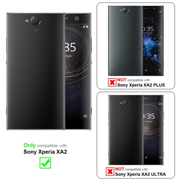 Sony Xperia XA2 Skal Fodral Mobilskydd av flexibelt TPU-silikon