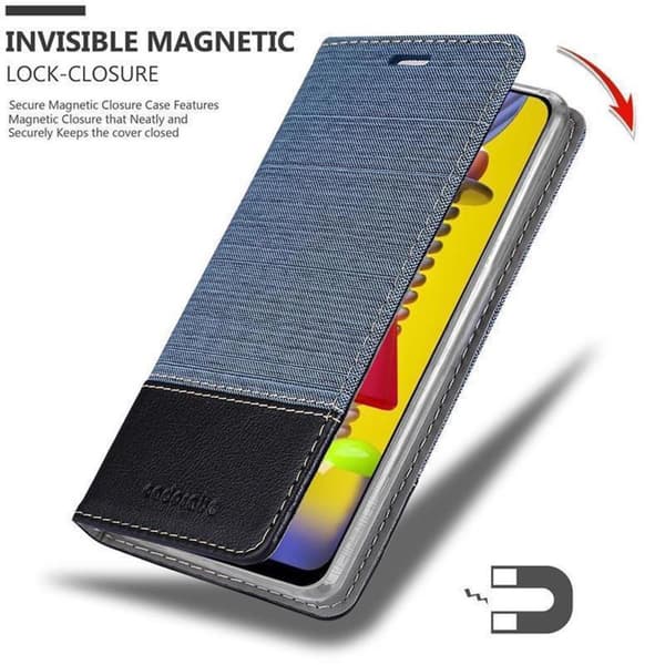 Samsung Galaxy M31 Skal Plånboksfodral med magnetisk stängning, ståfunktion och kortficka