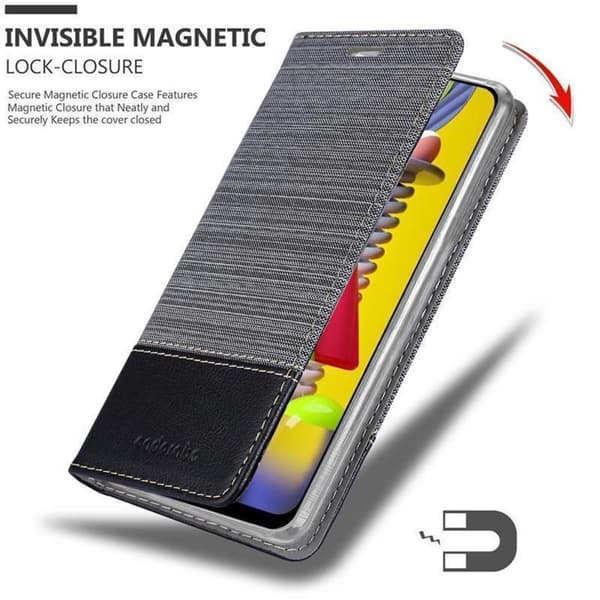 Samsung Galaxy M31 Skal Plånboksfodral med magnetisk stängning, ståfunktion och kortficka