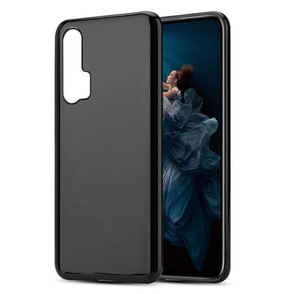 Honor 20 PRO Suojakuori Suojakotelo valmistettu joustavasta TPU-silikonista MUSTA