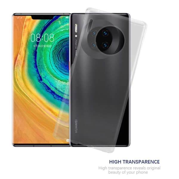 Huawei MATE 30 PRO Skal Skal Fodral av flexibelt TPU-silikon Mobilskydd