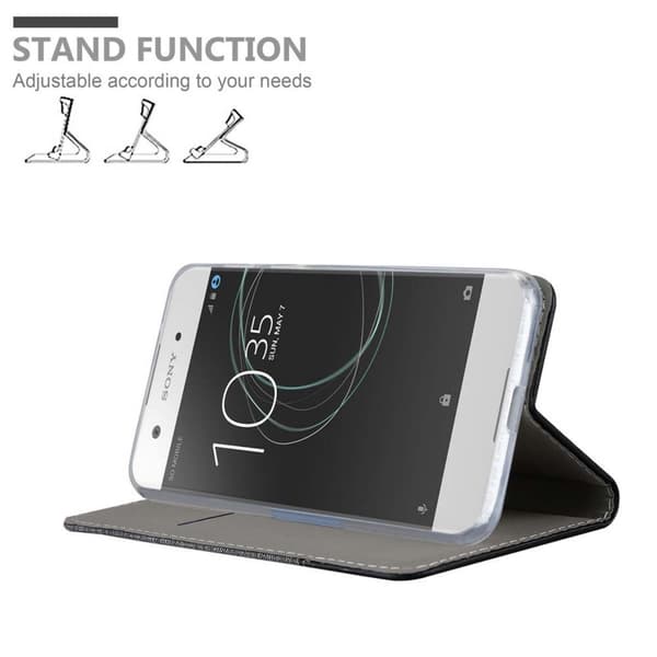 Sony Xperia XA1 Skal Plånboksfodral med magnetisk stängning, ståfunktion och kortficka