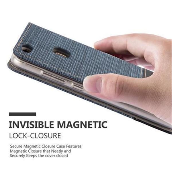 Huawei P10 LITE Suojakotelo Suojakuori Lompakkokotelo Matkapuhelinkotelo jossa magneettisuljenta, jalusta-toiminto ja korttitasku