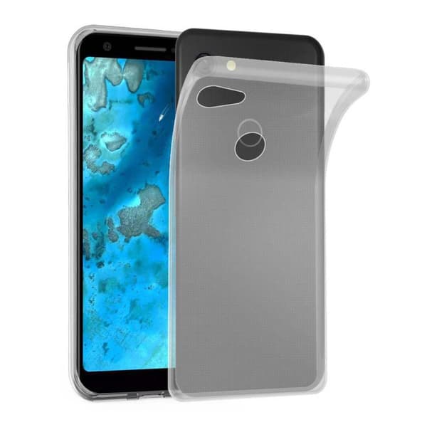 Google PIXEL 3A Skal Skal Fodral av flexibelt TPU-silikon Mobilskydd HELT TRANSPARENT