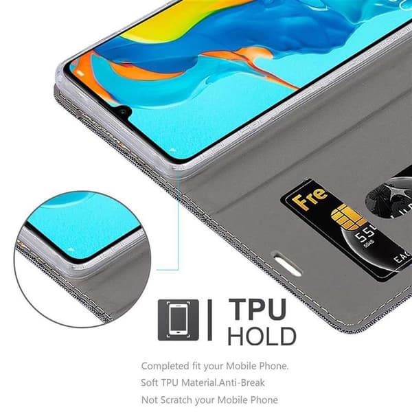 Huawei P30 LITE Suojakotelo Suojakuori Lompakkokotelo Matkapuhelinkotelo jossa magneettisuljenta, jalusta-toiminto ja korttitasku