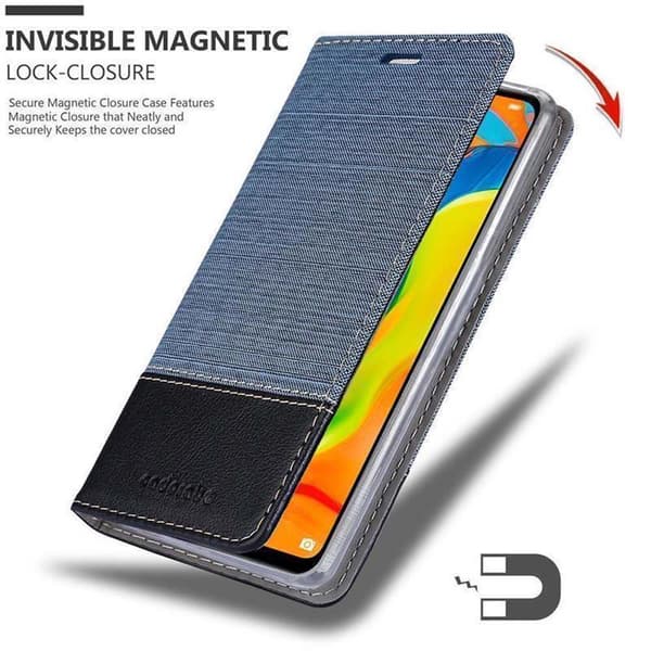 Huawei P30 LITE Suojakotelo Suojakuori Lompakkokotelo Matkapuhelinkotelo jossa magneettisuljenta, jalusta-toiminto ja korttitasku