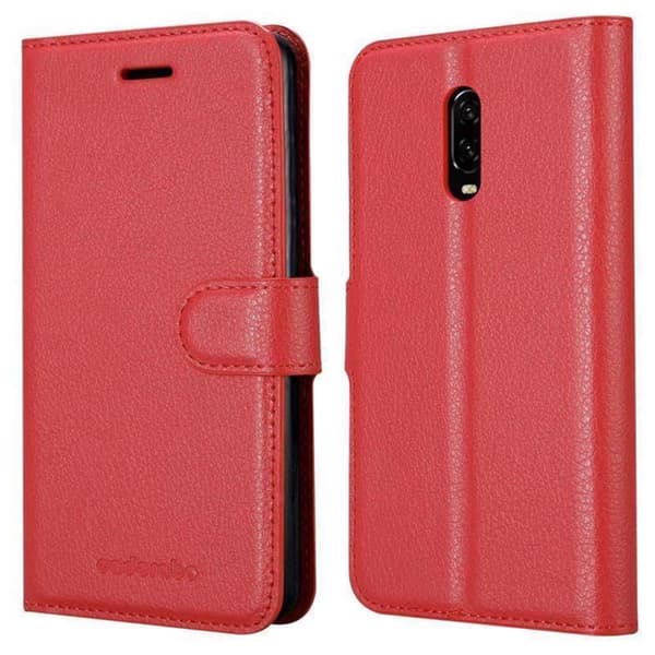 OnePlus 6T Plånboksfodral Fodral Skal Case med magnetisk stängning, ståfunktion och kortplats