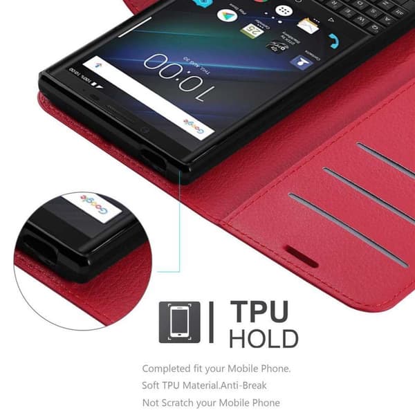 Blackberry KEY 2 LE Suojakotelo Lompakkokotelo Matkapuhelinkotelo Suojakuori jossa magneettisuljenta, jalusta-toiminto ja korttitasku