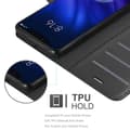 Miniatyrbilde 10 av 11: Deksel til Xiaomi Mi 8 PRO Lommebokdeksel med magnetisk lukking, stativfunksjon og kortlomme