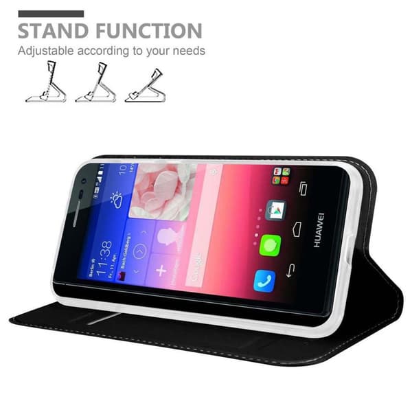 Huawei ASCEND P7 Skal Fodral med magnetisk stängning, ståfunktion och kortficka Mobilskydd