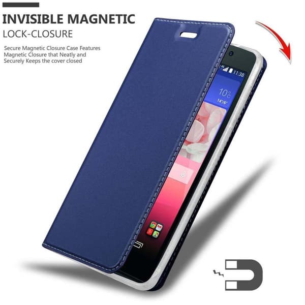 Huawei ASCEND P7 Skal Fodral med magnetisk stängning, ståfunktion och kortficka Mobilskydd