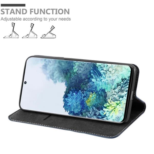 Lommebokdeksel til Samsung Galaxy S20 Deksel med magnetisk lukking, stativfunksjon og kortlomme
