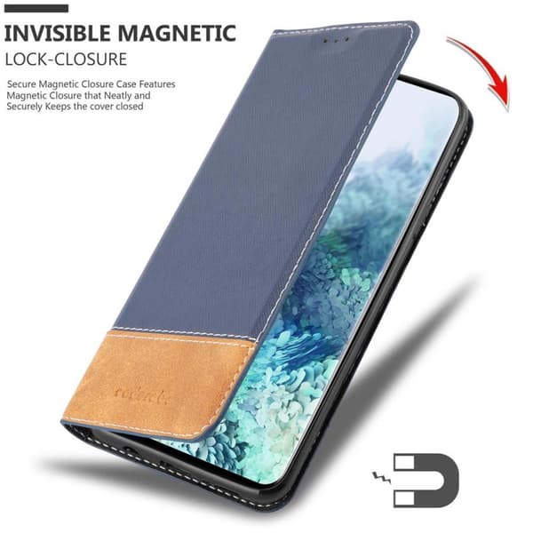 Lommebokdeksel til Samsung Galaxy S20 Deksel med magnetisk lukking, stativfunksjon og kortlomme