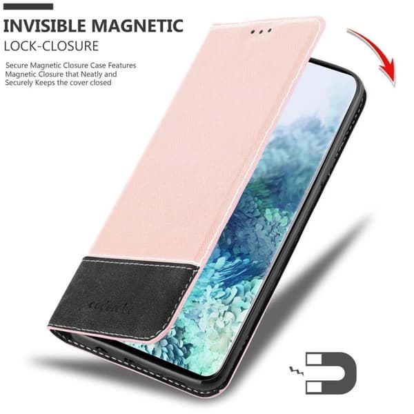 Lommebokdeksel til Samsung Galaxy S20 Deksel med magnetisk lukking, stativfunksjon og kortlomme