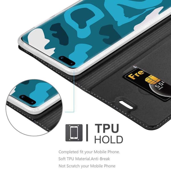 Deksel til Huawei P40 Lommebokdeksel med magnetisk lukking, stativfunksjon og kortlomme