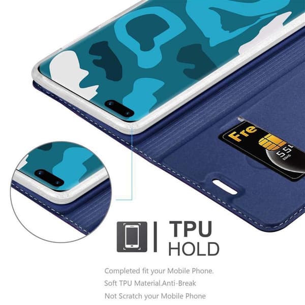 Deksel til Huawei P40 Lommebokdeksel med magnetisk lukking, stativfunksjon og kortlomme