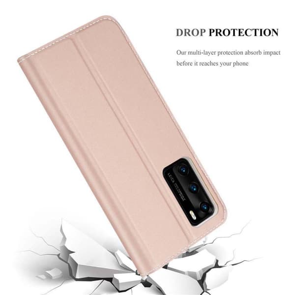 Deksel til Huawei P40 Lommebokdeksel med magnetisk lukking, stativfunksjon og kortlomme