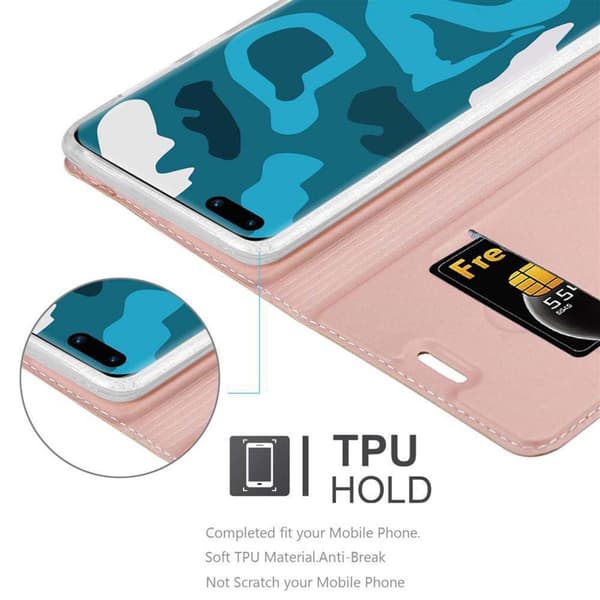Deksel til Huawei P40 Lommebokdeksel med magnetisk lukking, stativfunksjon og kortlomme