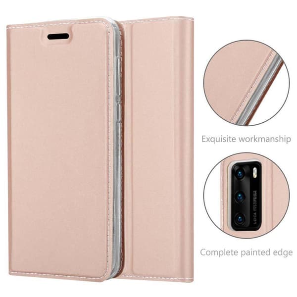 Deksel til Huawei P40 Lommebokdeksel med magnetisk lukking, stativfunksjon og kortlomme