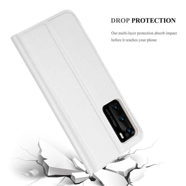 Deksel til Huawei P40 Lommebokdeksel med magnetisk lukking, stativfunksjon og kortlomme